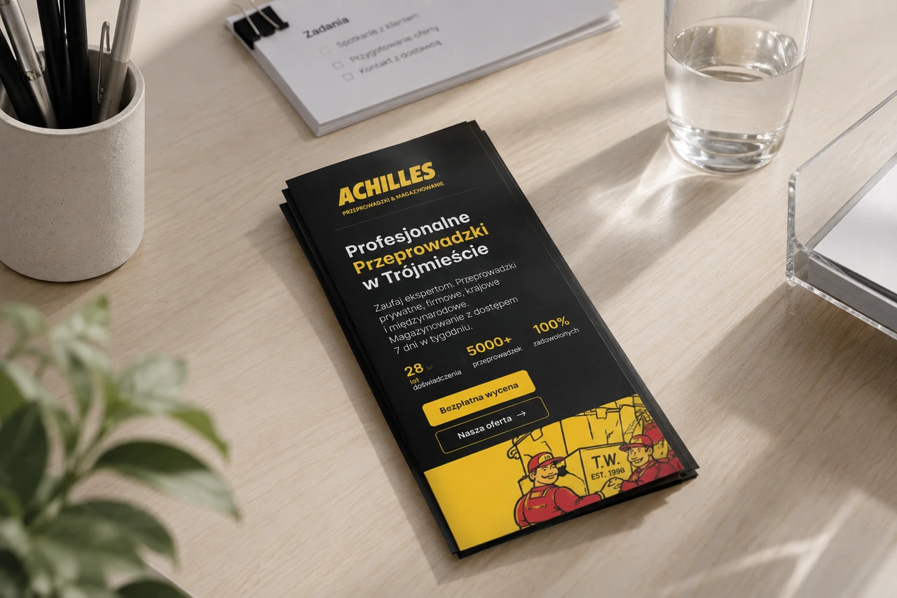 Projekt ulotki reklamowej