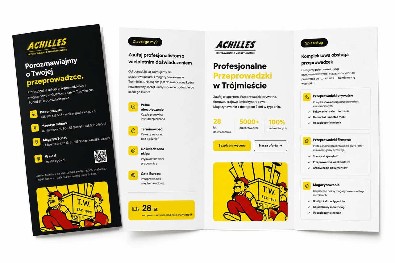 PROJEKT ULOTKI REKLAMOWEJ - kadr z realizacji